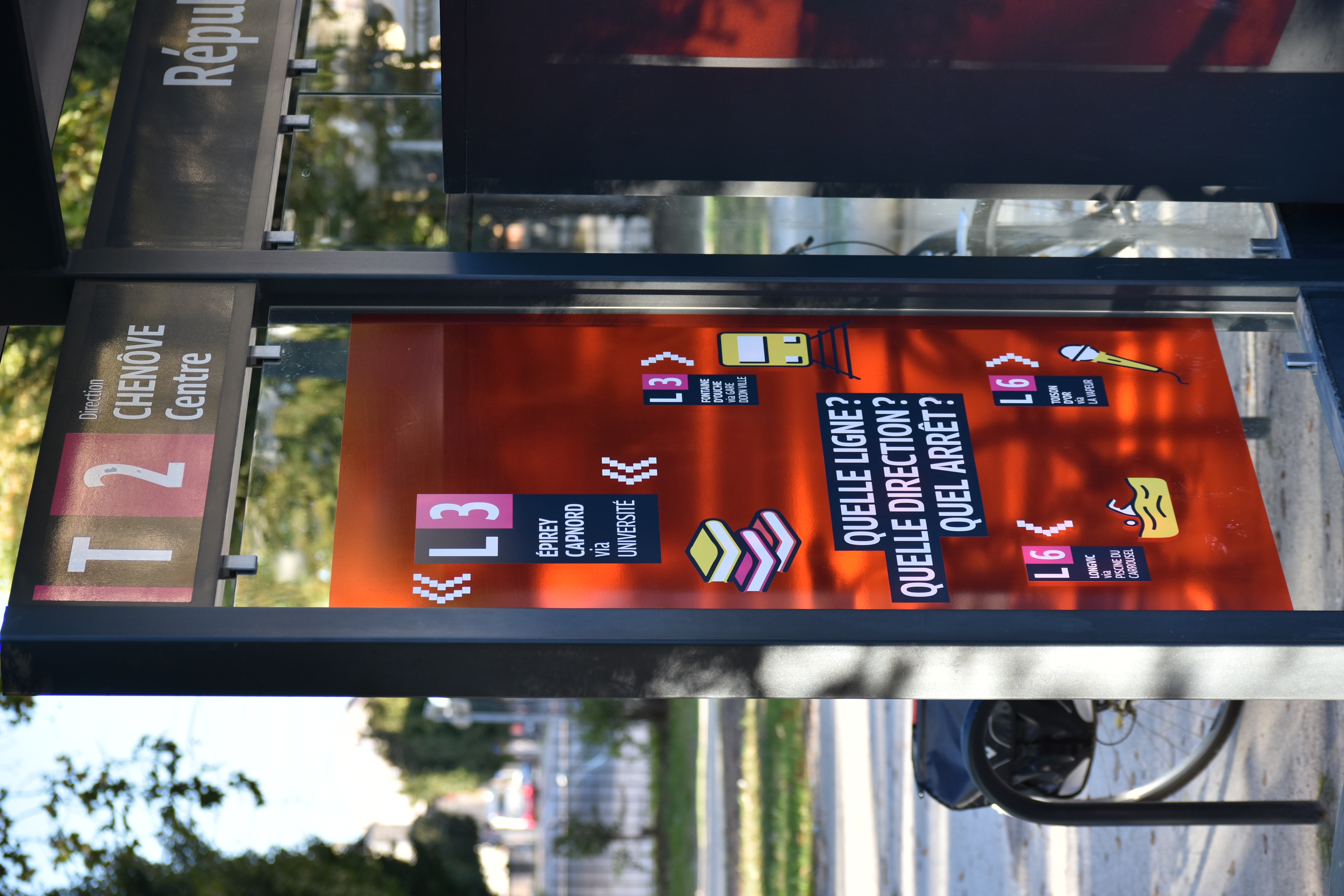 Example of nudge at Place de la République in Dijon