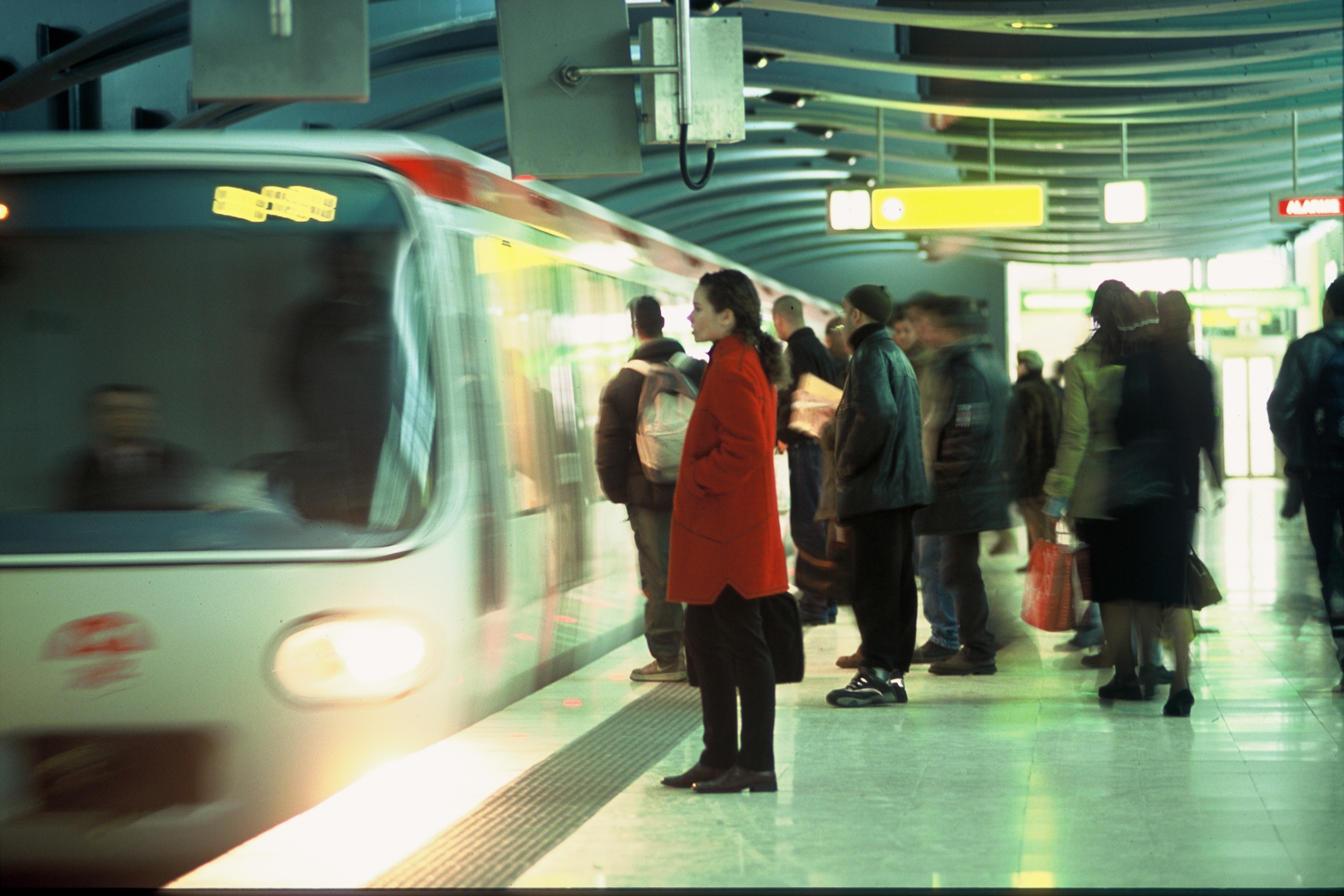 TCL network in Lyon - Metro platform