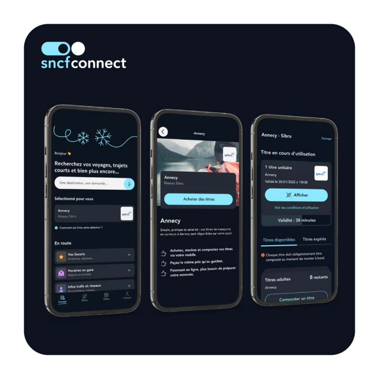 SNCF Connect - interface