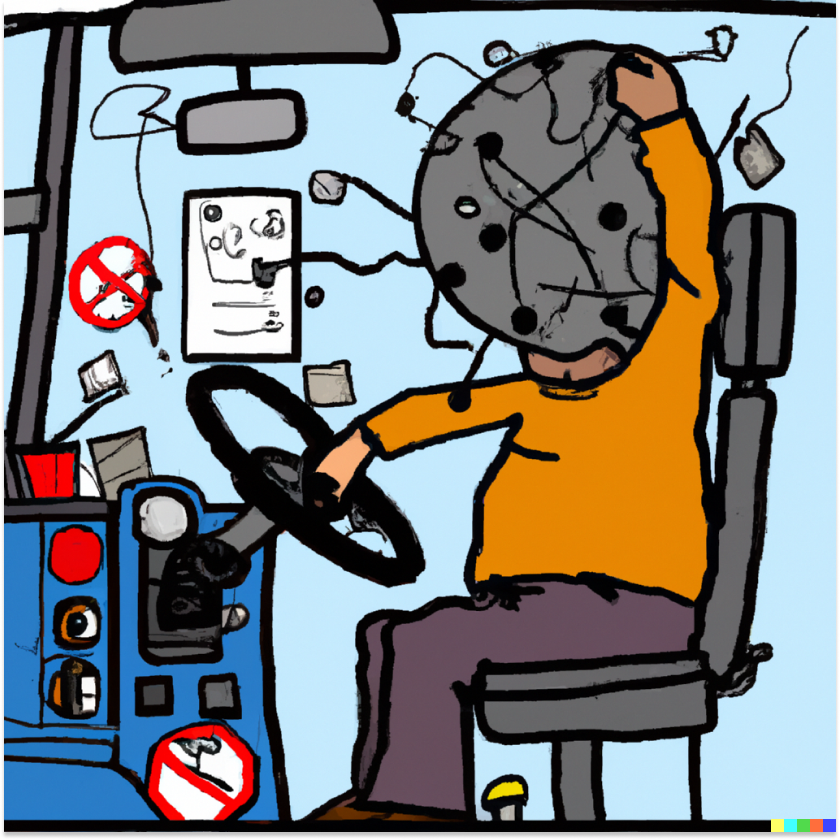 Illustration of Keolis' "Driver eXperience" study