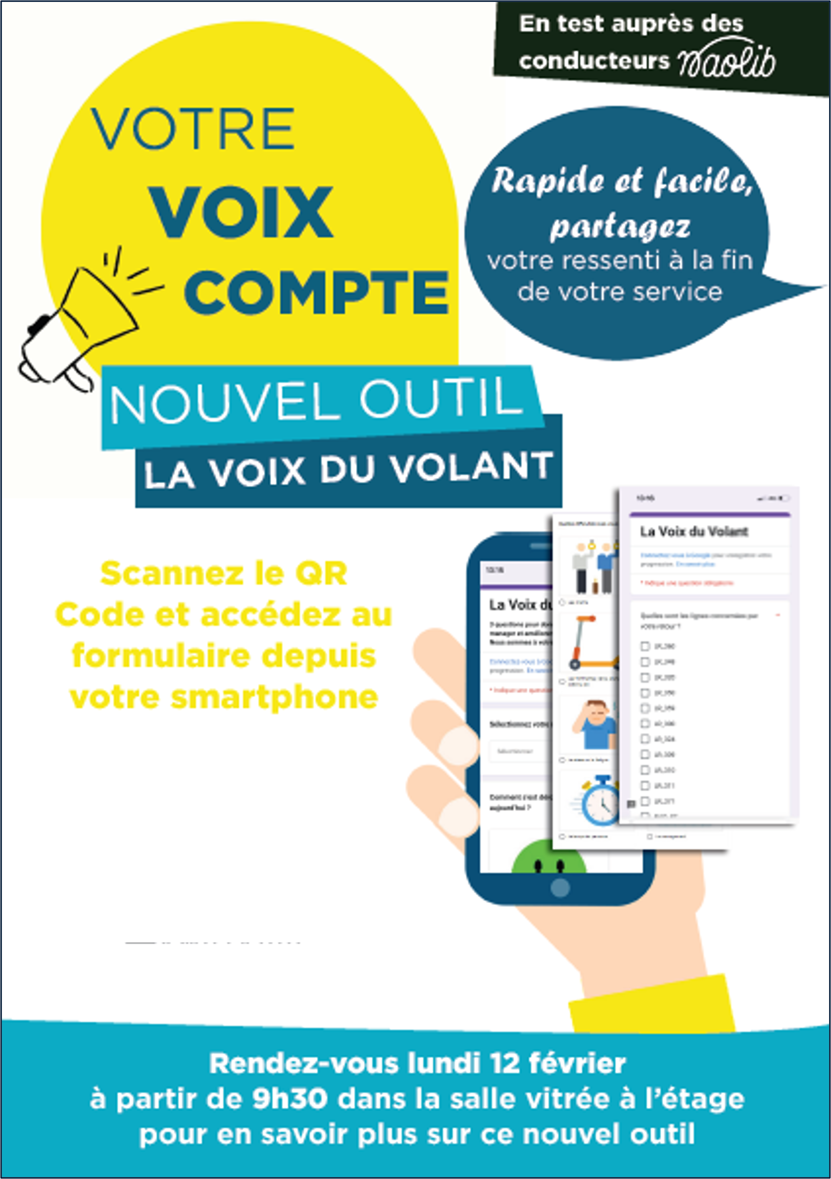 Affiche "voix du volant"