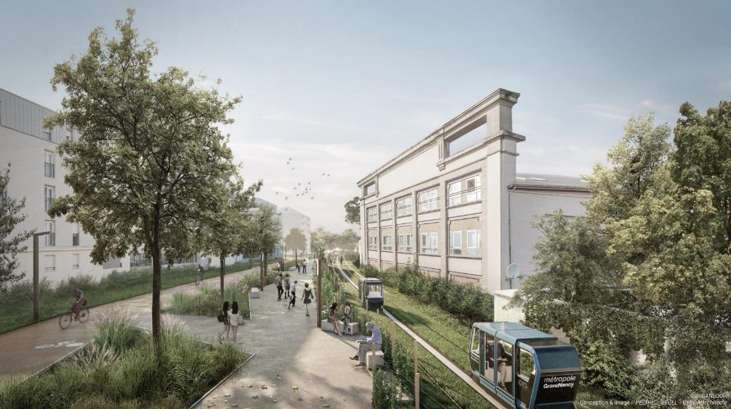 Urbanloop project for Greater Nancy - Computer graphics
