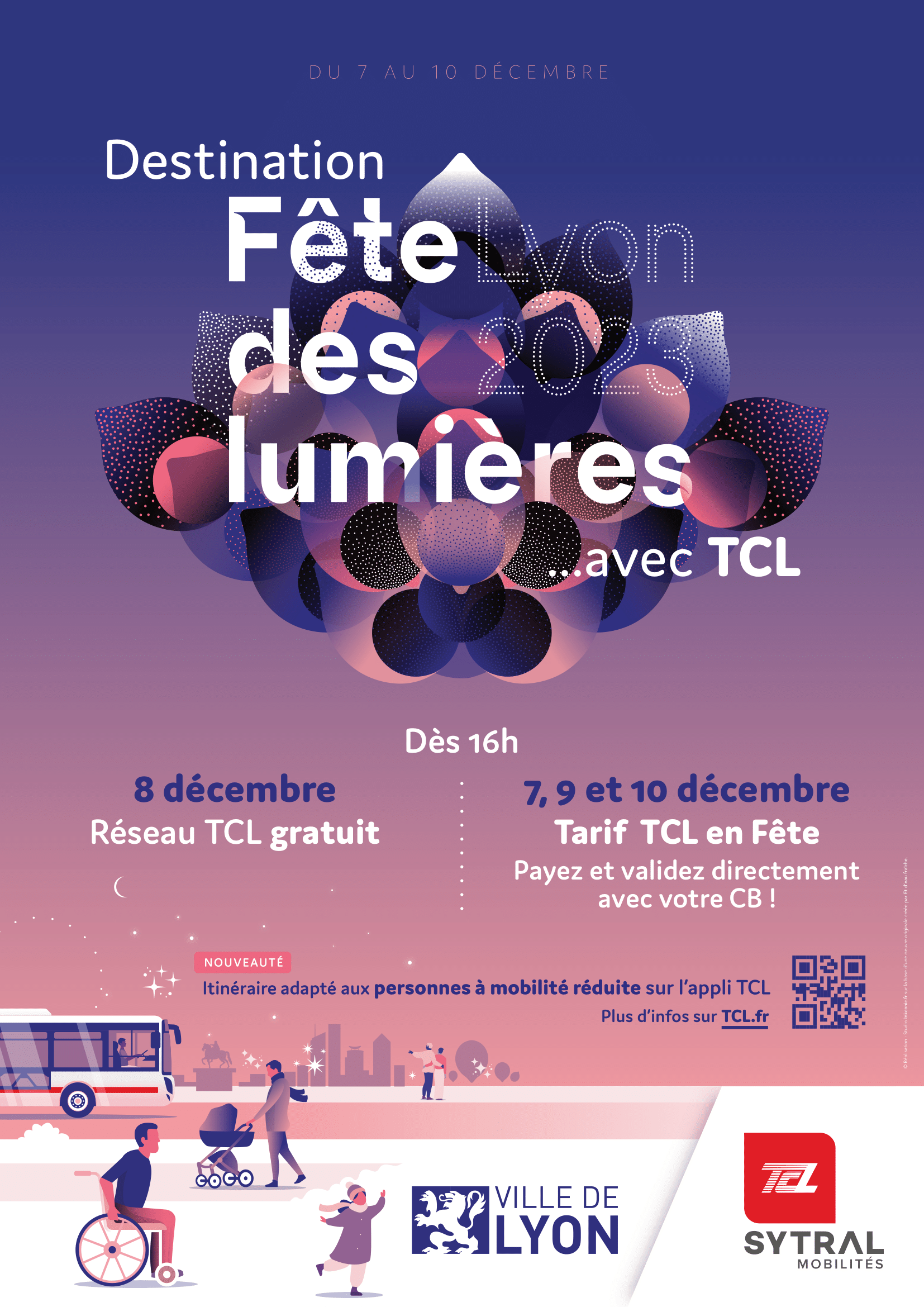 Affiche de la Fête des Lumières 2023 de Lyon Affiche de la Fête des Lumières 2023 de Lyon