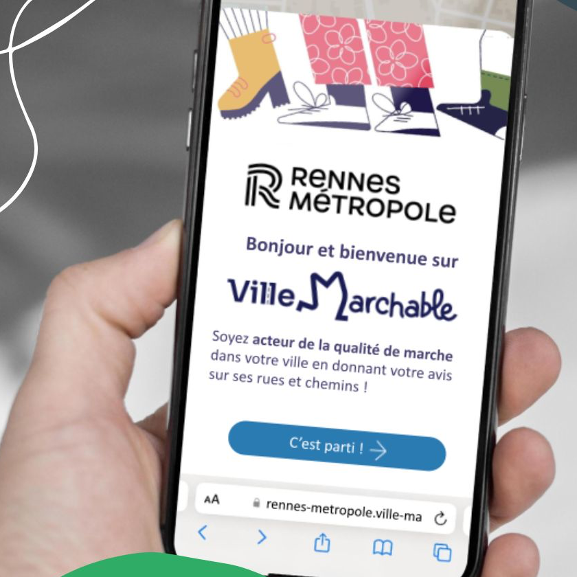 An online survey by Someware and Rennes Métropole to assess the daily experience of walking on the city's streets and paths.