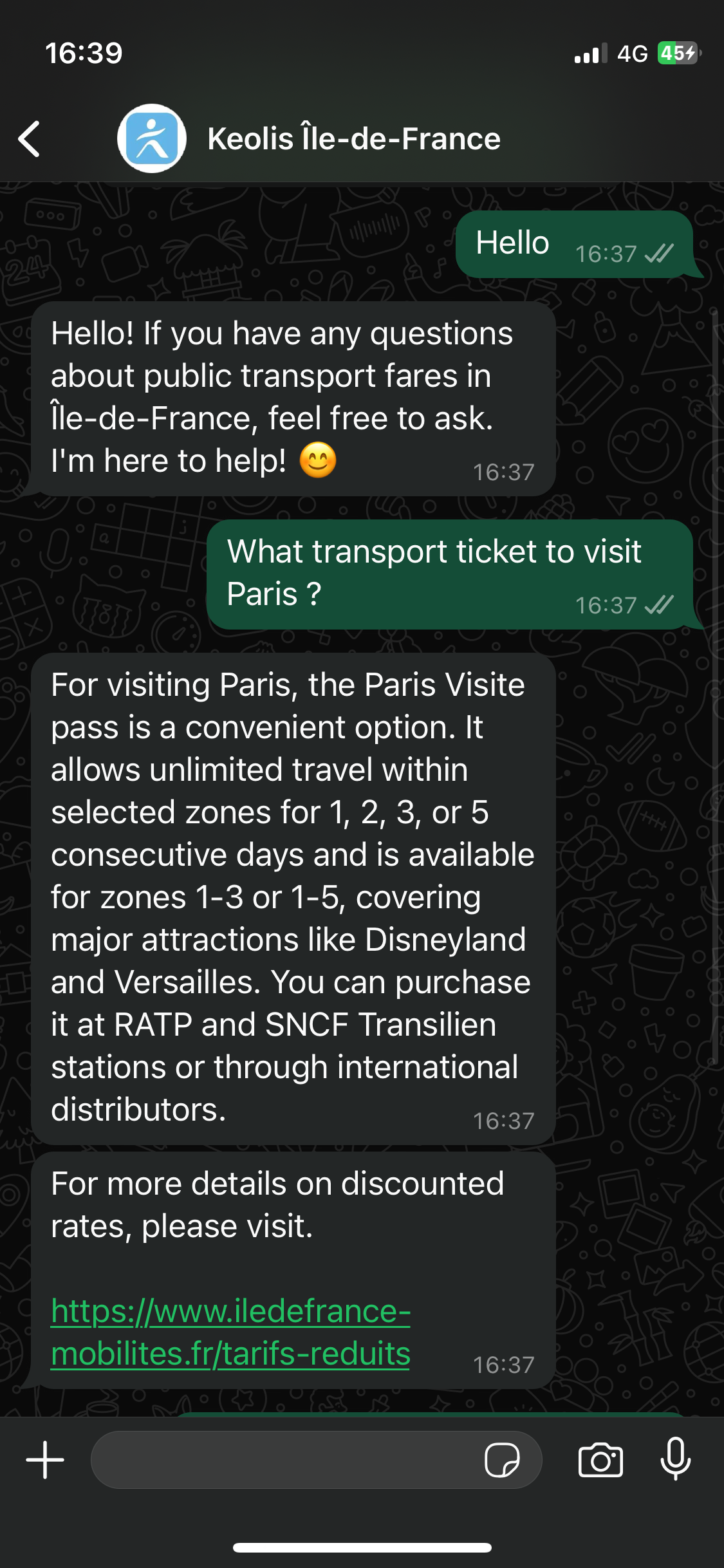 Keobot, the multilingual passenger information chatbot from Keolis Île-de-France