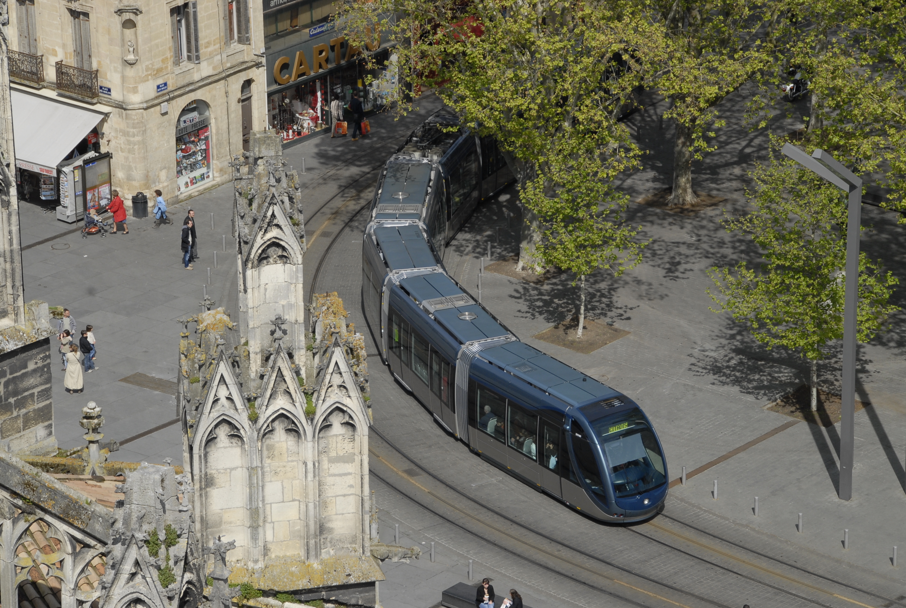 photo du tram à Brodeaux