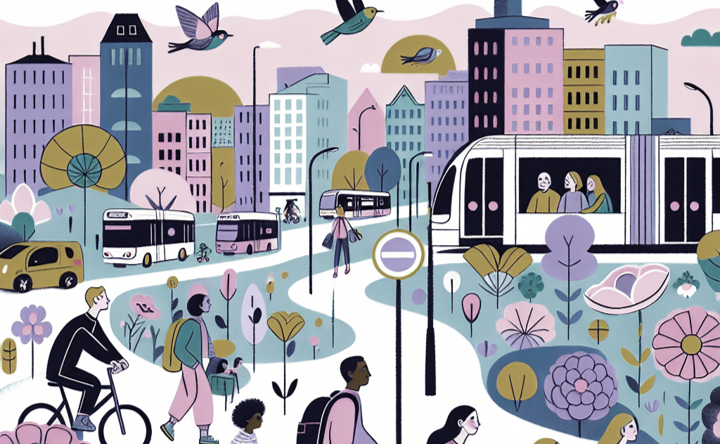 Mobility actors drawing mobility actors in a city
