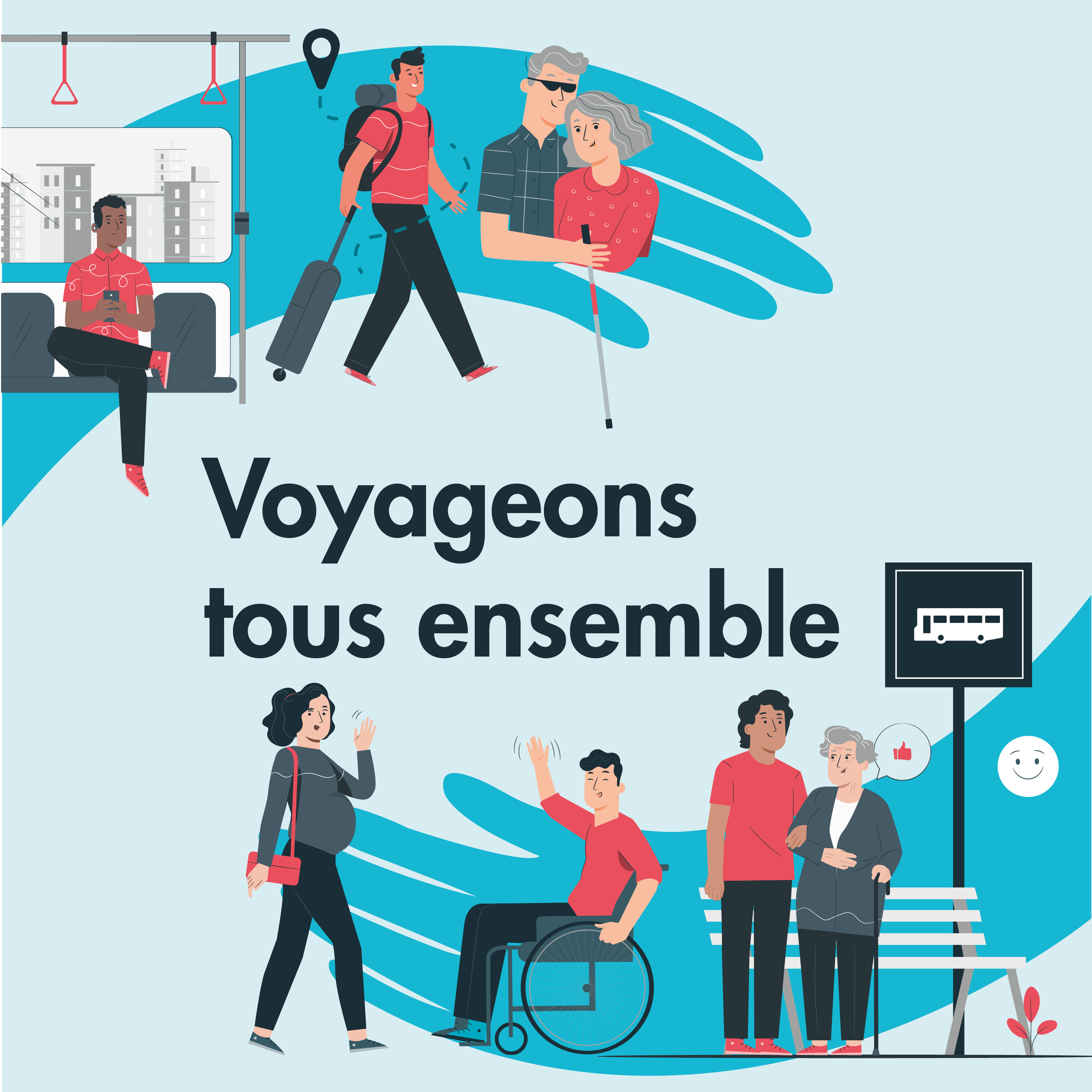 affiche Voyageons tous ensemble