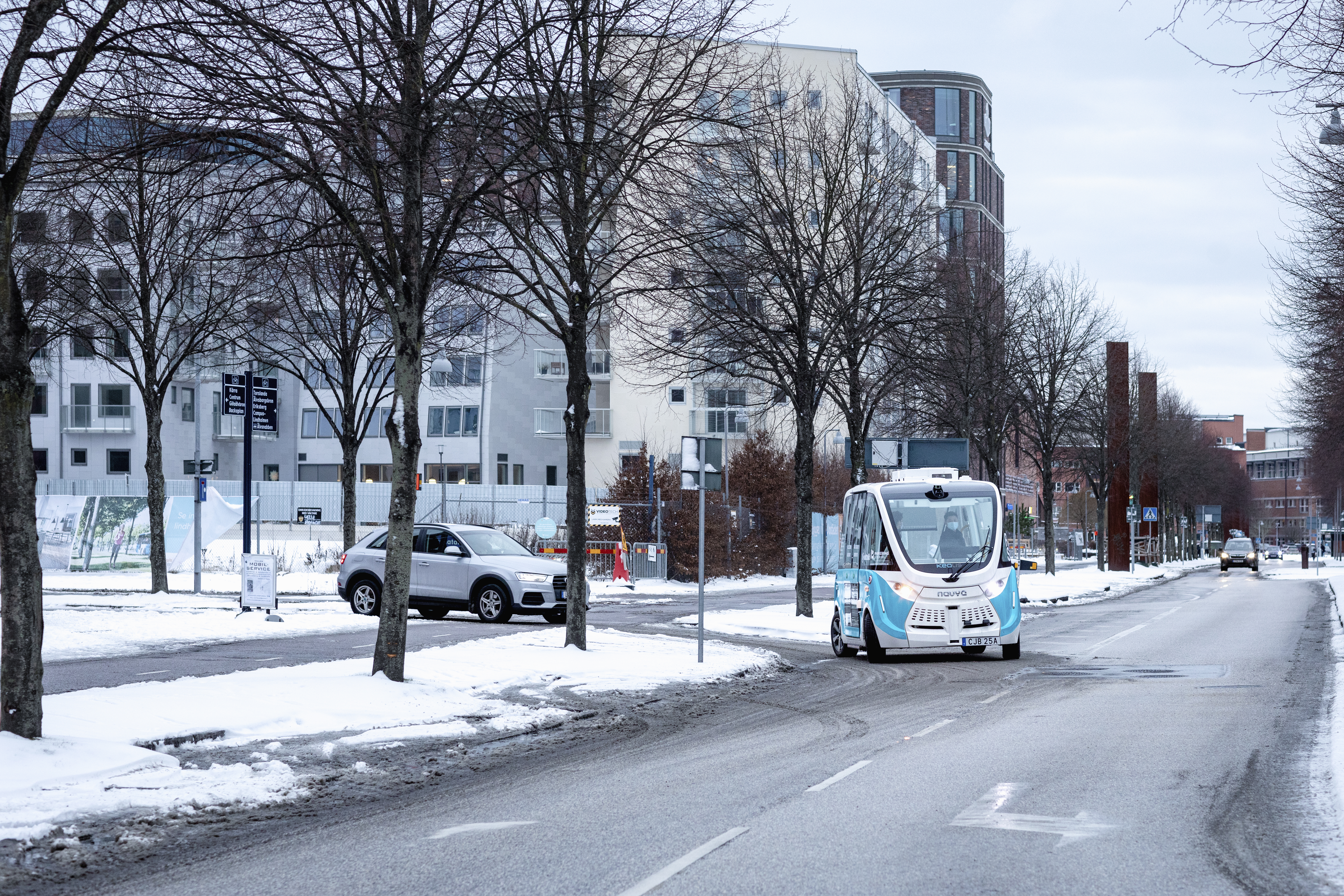 Autonomous vehicle in Göteborg, Sweden