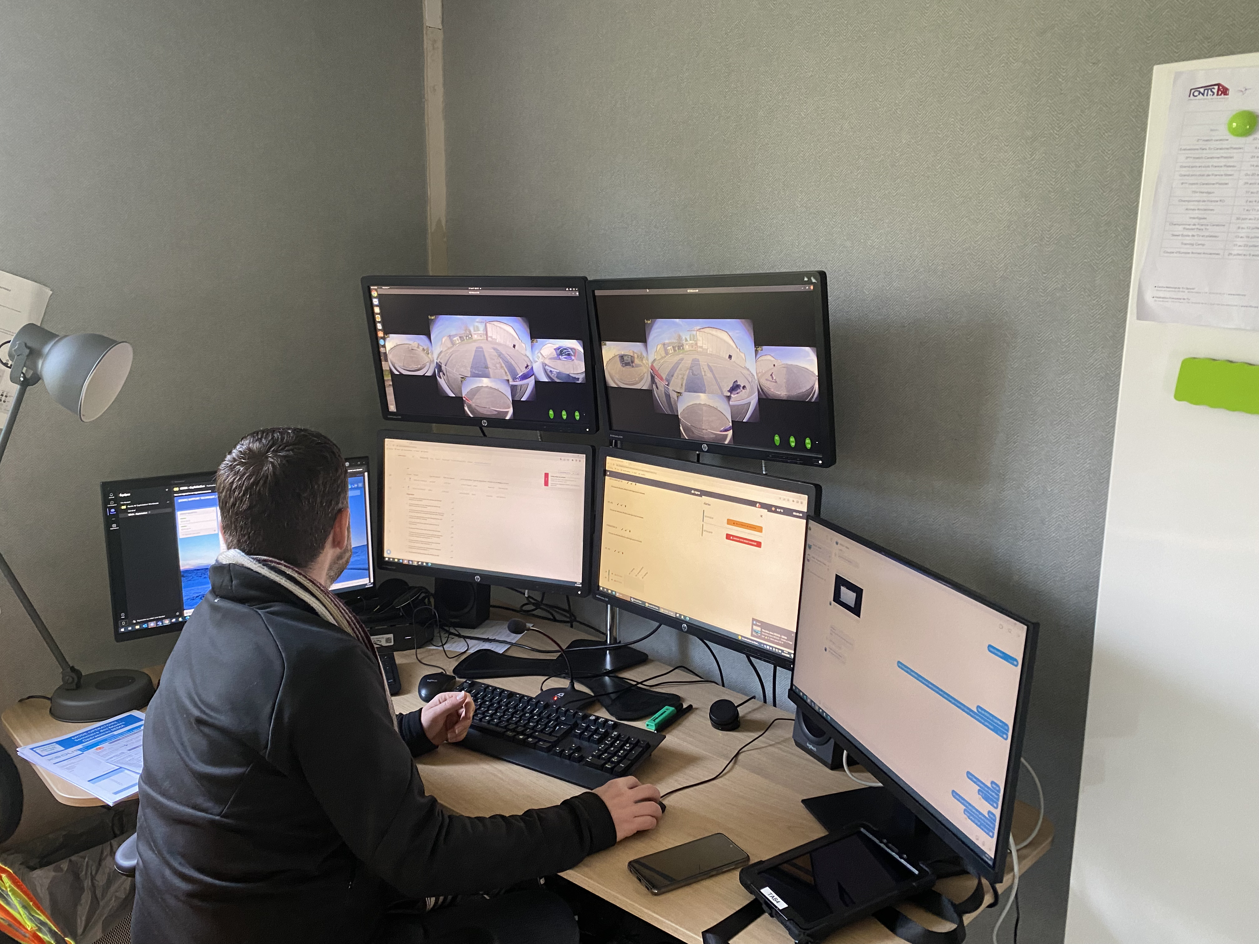 Remote control station for an autonomous shuttle