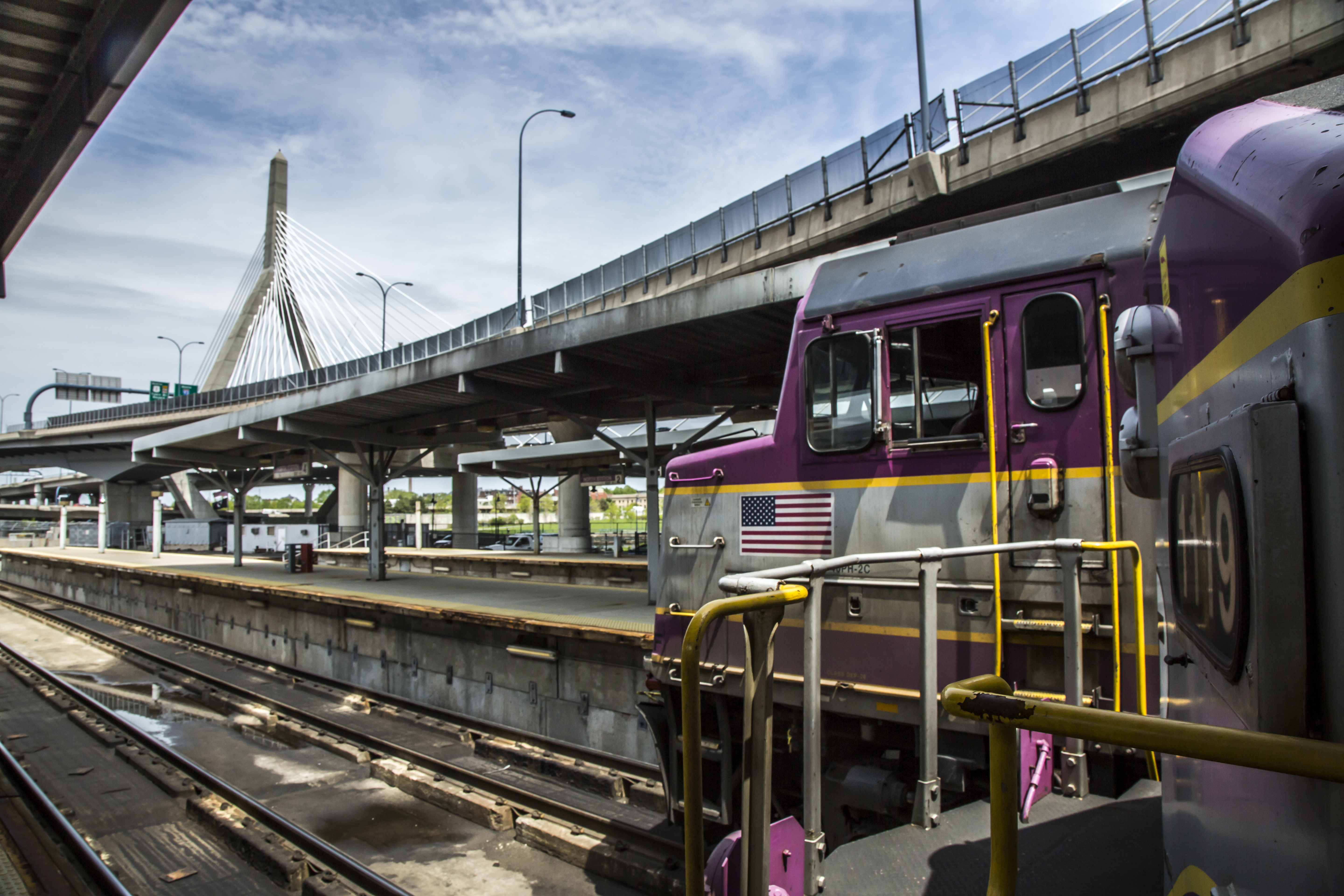 A train on the Keolis Boston network A train on the Keolis Boston network