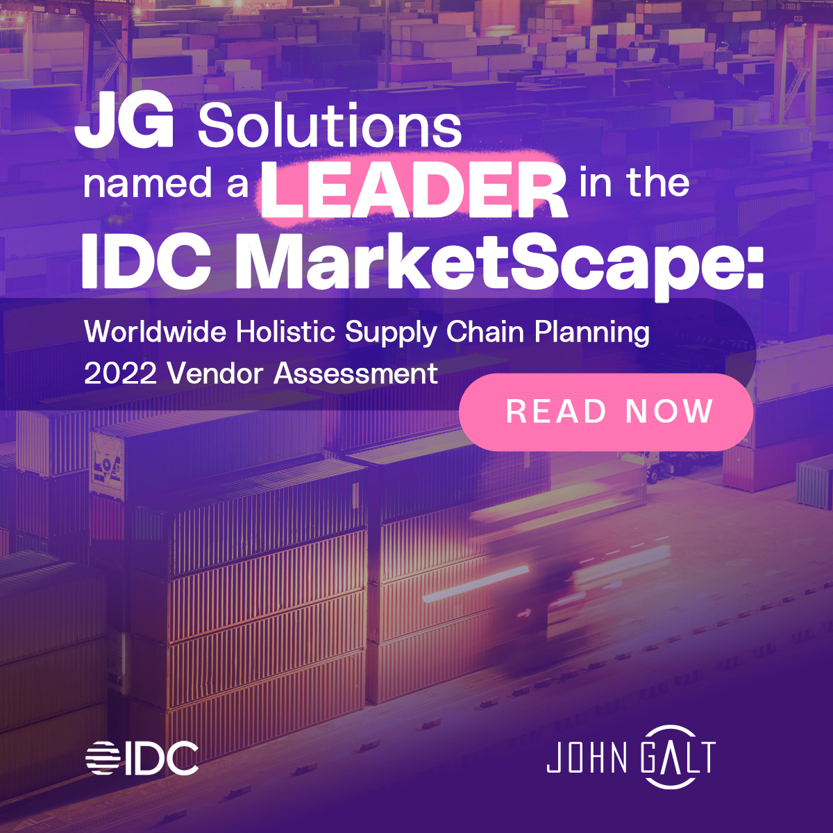 John Galt Solutions Positioned a Leader in the IDC MarketScape: Worldwide Holistic Supply Chain Planning 2022 Vendor Assessment Thumbnail