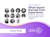 What Lesson Learned from Experience Would You Share with Future Supply Chain Leaders Thumbnail