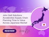 John Galt Solutions Accelerates Supply Chain Planning Time to Value Across Japanese Market Thumbnail