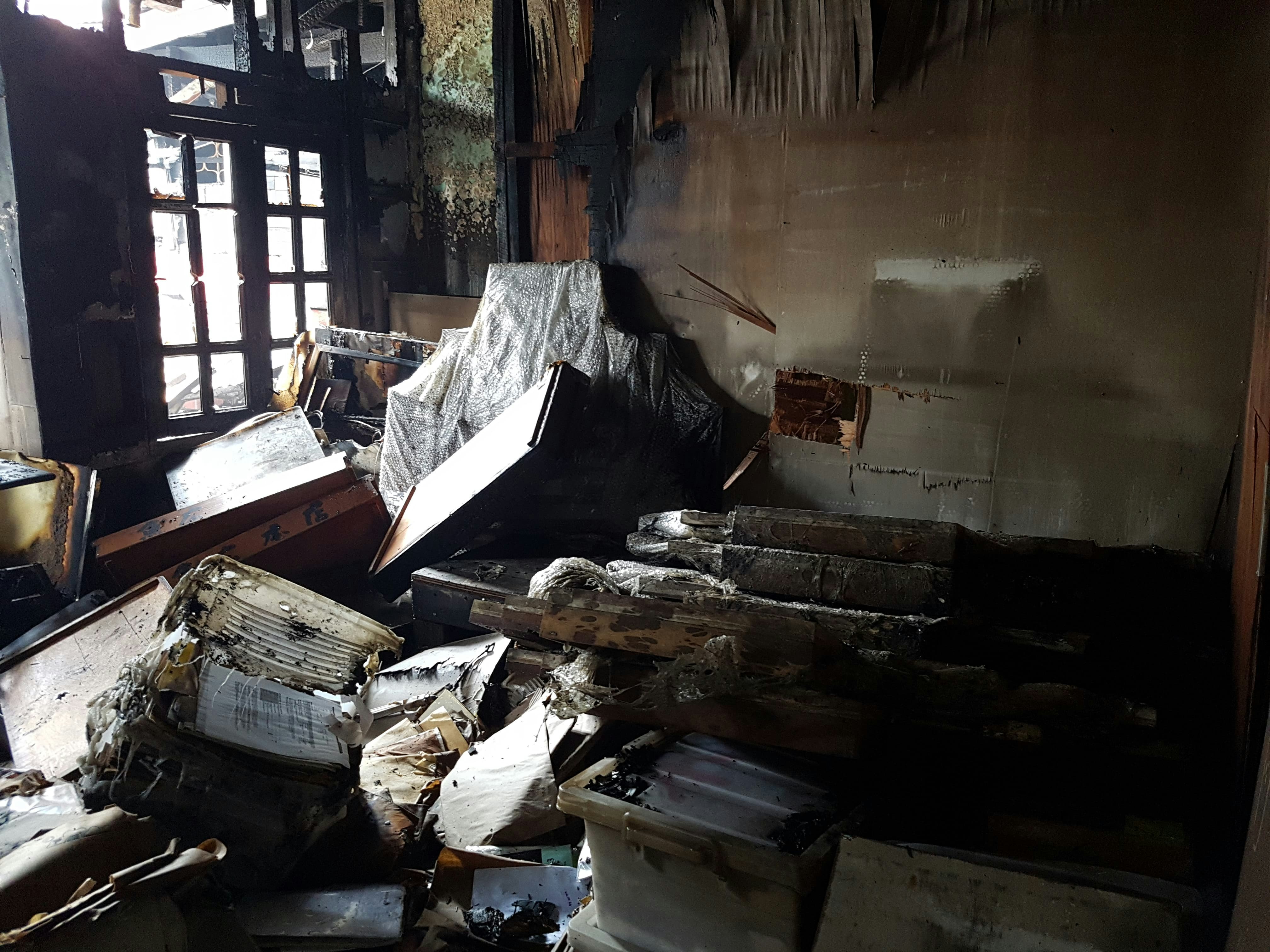 The backroom of our former office in Kamuning.