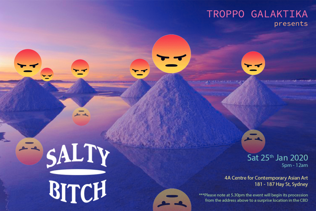 <p>TROPPO GALAKTIKA PRESENTS: SALTY BITCH</p>