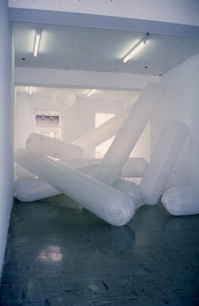 Regina Walter, Everyday Elegance (installation view), 1999; photo: 4A Centre for Contemporary Asian Art archive, Gallery 4A, August 1999; courtesy the artists.