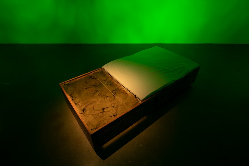 Azadeh Hamzeii, In the Cuts (installation and detail views), Metro Arts, 2021; photo: Kyle Weise, courtesy the artist.