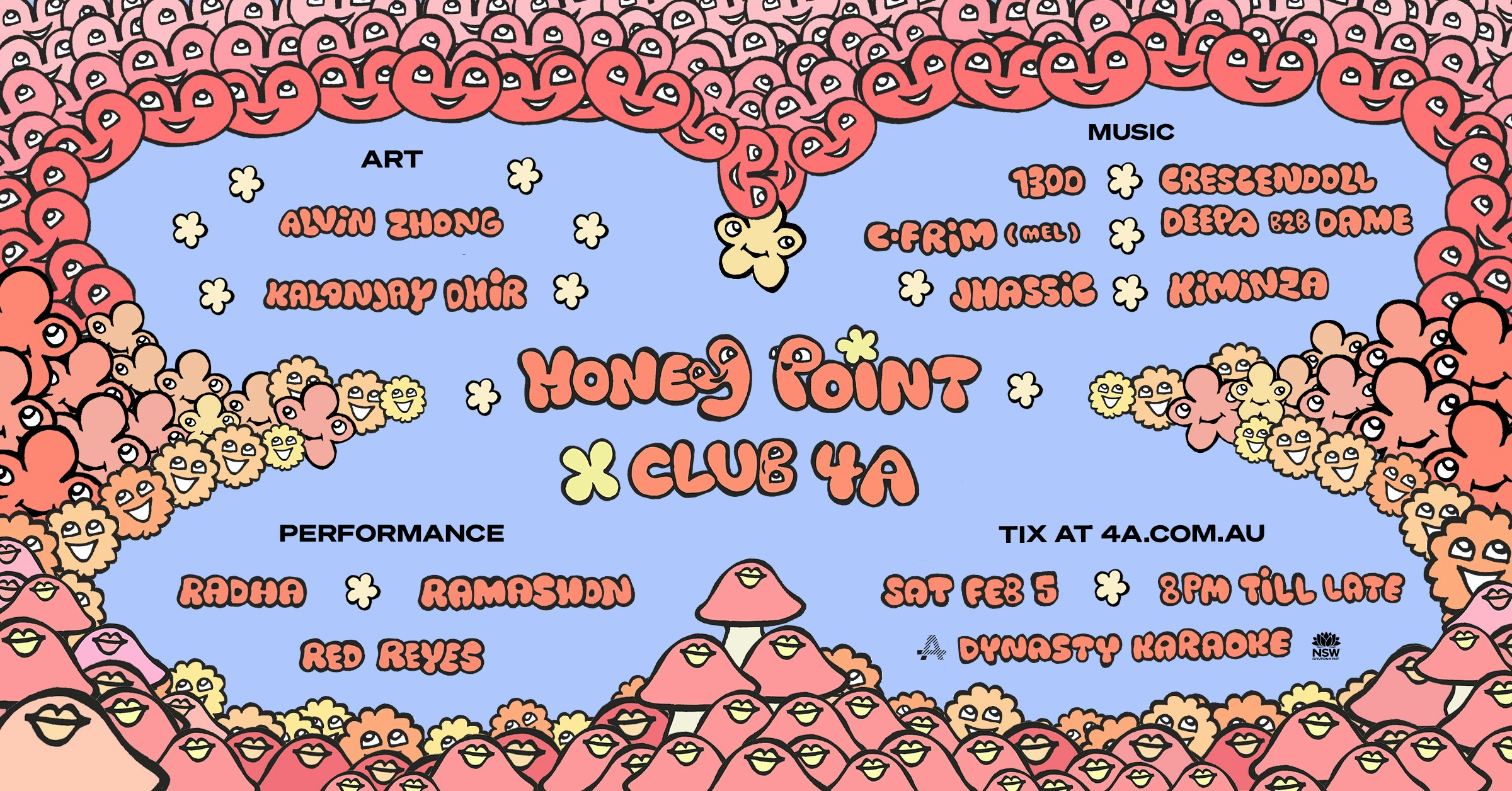 <p>POSTPONED // Honey Point x CLUB 4A </p>
