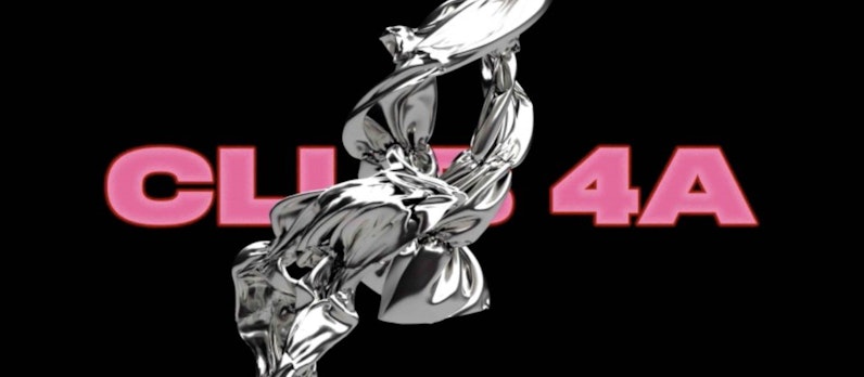 Black header image with CLUB 4A in pink text