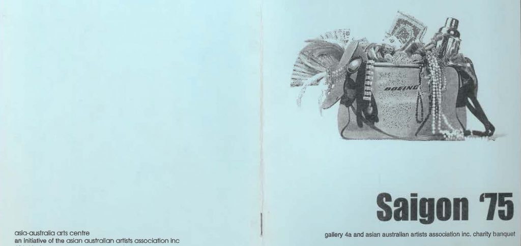 Pages from Saigon '75 charity banquet brochure