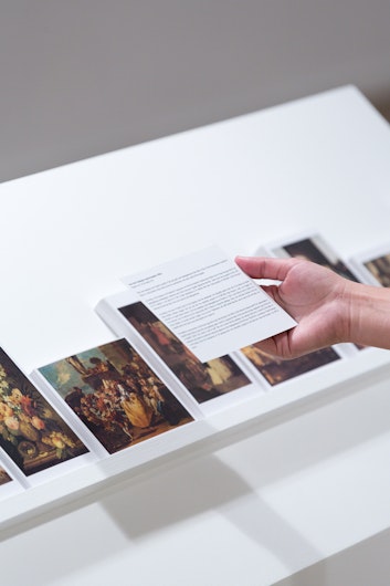 Pio Abad, The Collection of Jane Ryan & William Saunders (2016), set of 98 postcard, unlimited edition, installation view, 4A Centre for Contemporary Asian Art. Courtesy the artist and Silverlens Gallery, Manila. Image: Document Photography