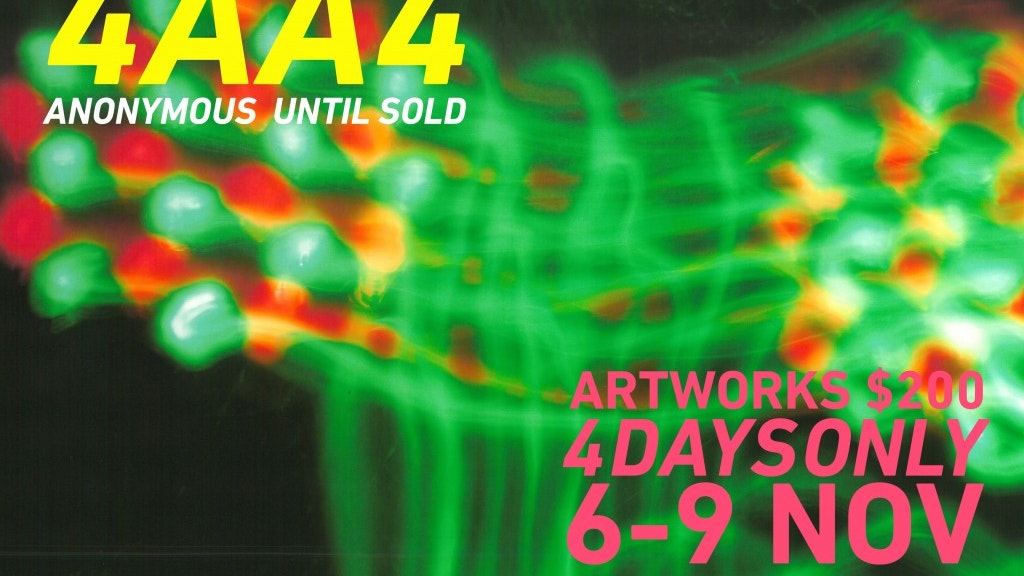 A header image with green neon lights and yellow and pink text for 4AA4