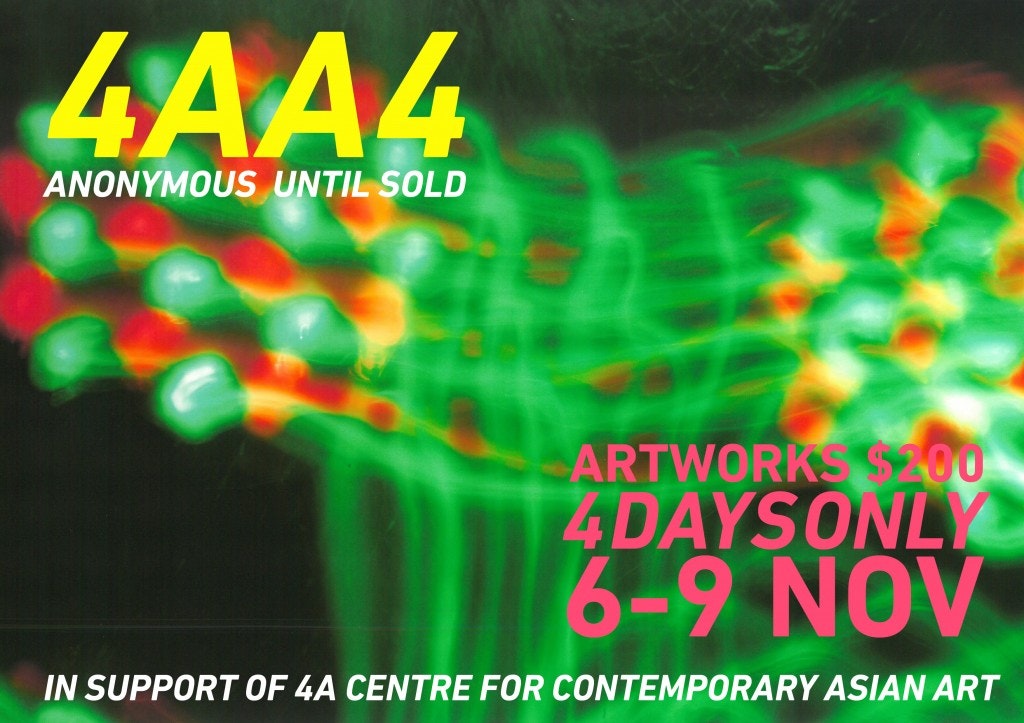 A header image with green neon lights and yellow and pink text for 4AA4