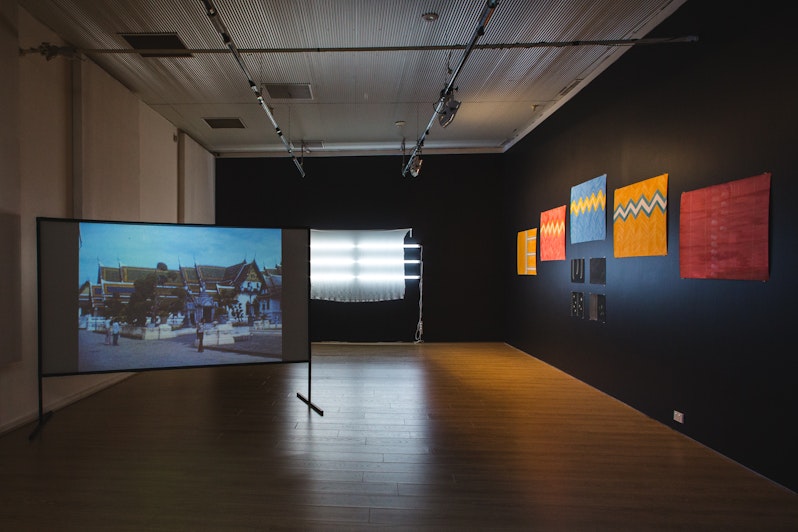 Future Archaeology (2015), first floor exhibition view, 4A Centre for Contemporary Asian Art. Courtesy the artists. Image: Document Photography.