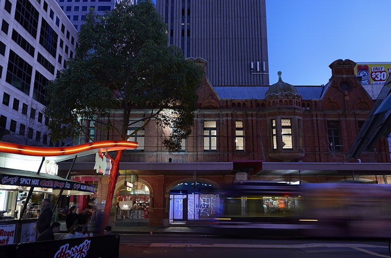 Haze: Tully Arnot, Sarah Contos and Jensen Tjhung (2014), exterior exhibition view, 4A Centre for Contemporary Asian Art. Courtesy the artist. Image: Zan Wimberley.