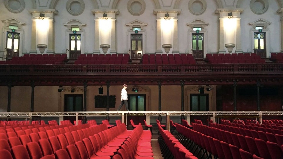 A still from  Akira Takayama’s video work Our Songs – Sydney Kabuki Theatre