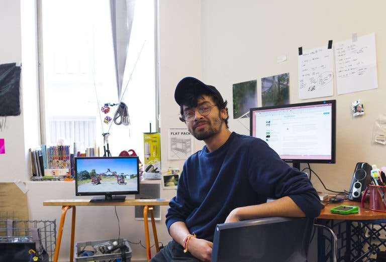 Kalanjay Dhir in his studio at Parramatta Artist Studios. Visit as part of When South Is North.