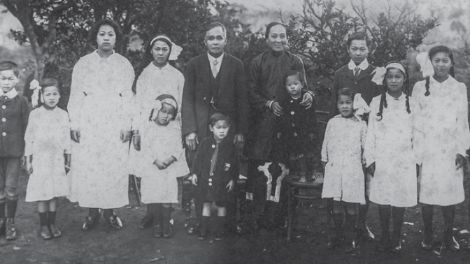 The Dion family c 1918. Courtesy of the Dion family archive.