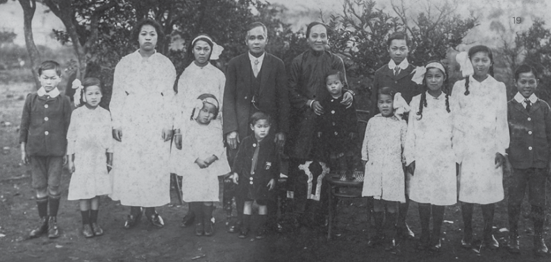 The Dion family c 1918. Courtesy of the Dion family archive.