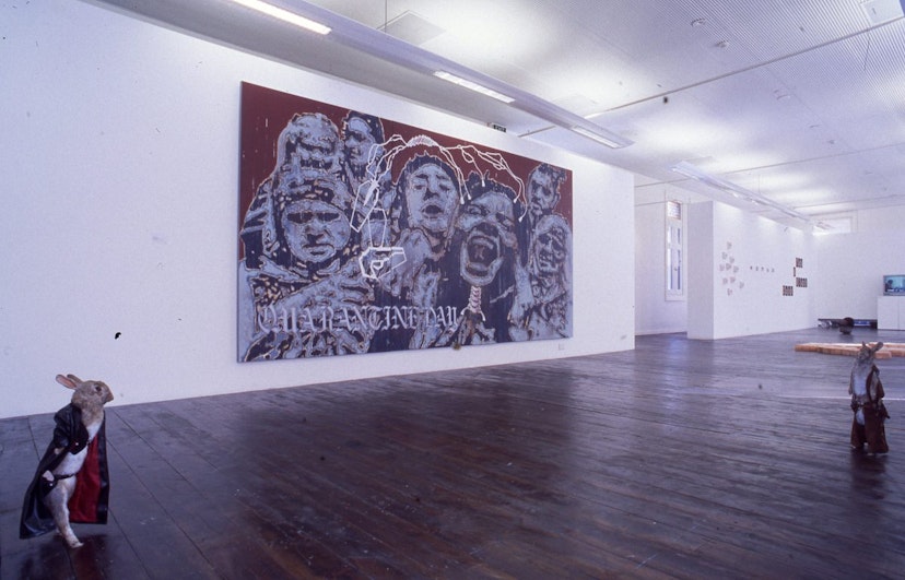 Indians & Cowboys, 2003, exhibition view.