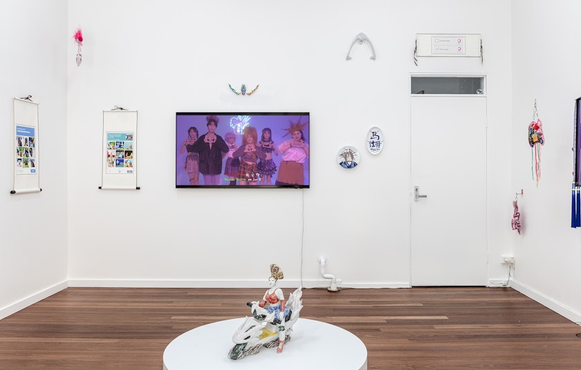 Ye Funa, TRANSFORM.ME, 2024, exhibition view. Commissioned by 4A Centre for Contemporary Asian Art. Image: Kai Wasikowski