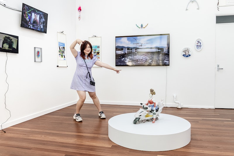 Ye Funa, TRANSFORM.ME, 2024, exhibition view. Commissioned by 4A Centre for Contemporary Asian Art. Image: Kai Wasikowski