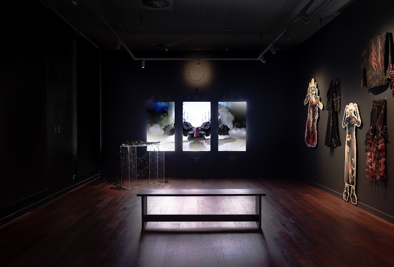 NUW🌏RLDS, 2024, Installation view, 4A Centre for Contemporary Asian Art; photo: Kai Wasikowski.