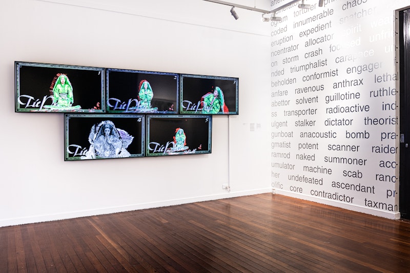 NUW🌏RLDS, 2024, Installation view, 4A Centre for Contemporary Asian Art; photo: Kai Wasikowski.