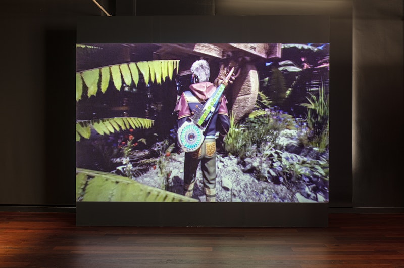 Elsewhere In India in collaboration iwht Praphul Ambika and Andrew Yip, Post Cyberpunk Musical Instruments, 2024, 3D print resin and video