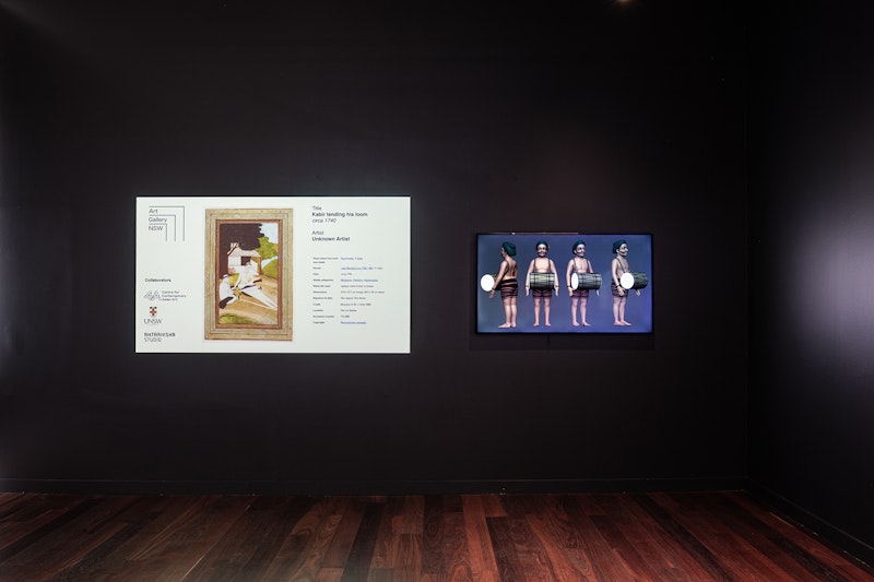 Elsewhere In India in collaboration with Art Gallery of New South Wales, Andrew Yip and Connie Gagliano, and Praphul Ambika, Archive to Animation: Reimagining Colonial Collections, 2024, 3d-rpinted sculptures and video