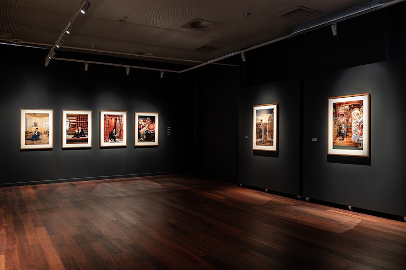House of Gold Chapters 7–12, 2022–24, C-type print on Fuji Pearl Metallic paper, 60 x 90cm each. Courtesy Studio Dr Christiam Thompson AO.