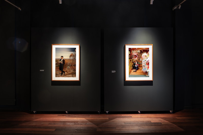 House of Gold Chapter 11 (Chinese Museum), 2023; House of Gold Chapter 12 (Golden Dragon Museum, Bendigo), 2024, C-type print on Fuji Pearl Metallic paper, 60 x 90cm each. Commissioned by 4A Centre for Contemporary Asian Art. Courtesy Studio Dr Christiam Thompson AO.