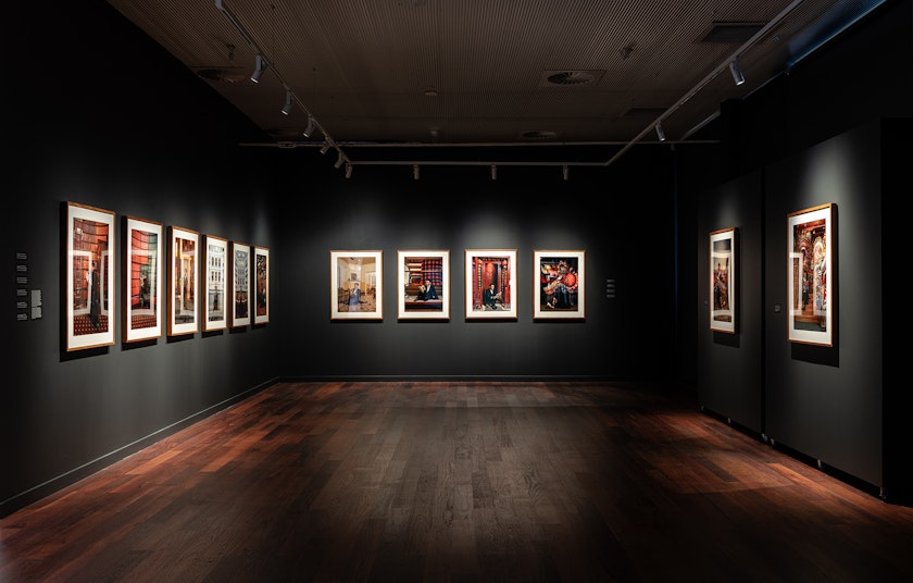 House of Gold Chapters 1–12, 2022–24, C-type print on Fuji Pearl Metallic paper, 60 x 90cm each. Courtesy Studio Dr Christiam Thompson AO.