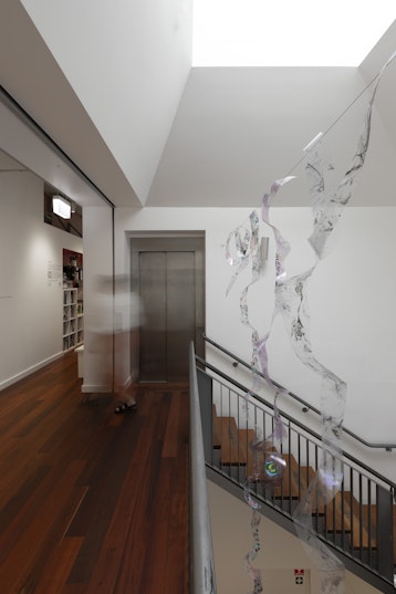 M. Sunflower, Burra Bulada (Eel Snake), 2024/25, acetate and solvent-based paint, dimensions variable. Commissioned by 4A Centre for Contemporary Asian Art. Courtesy the artist.