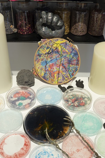 M. Sunflower, Wow Thanks, I’m Cured! Alter Altar (detail), 2025, mixed media installation, dimensions variable. Commissioned by 4A Centre for Contemporary Asian Art.