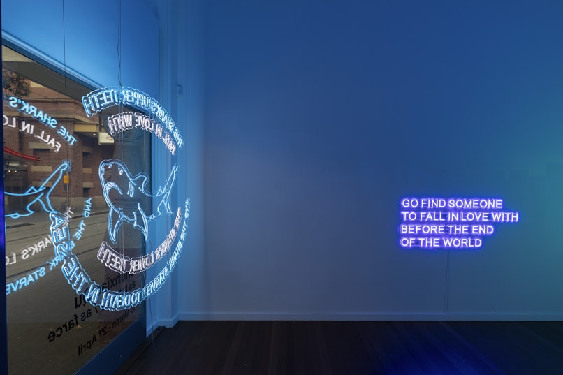 Chunxiao Qu: as tragedy / as farce, 2025, Installation view, 4A Centre for Contemporary Asian Art; photo: Jessica Maurer