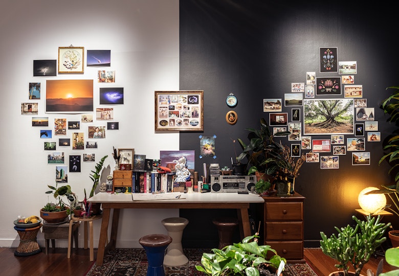 Man&Wah, Dreamings & Offerings of the Earthly Realm, 2025, site specific mixed-media installation. Image: Kai Wasikowski