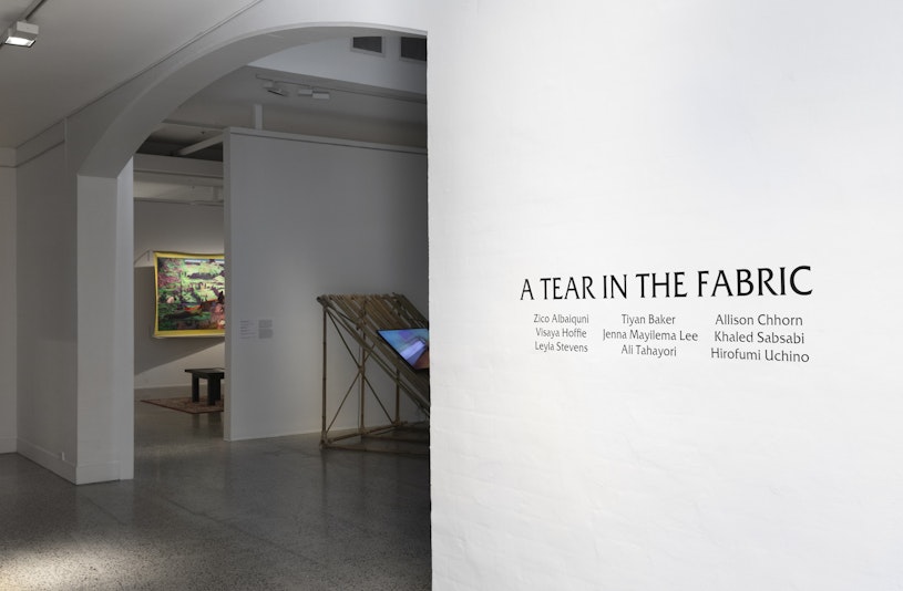 A Tear in the Fabric (exhibition view), 2025, Bathurst Regional Art Gallery