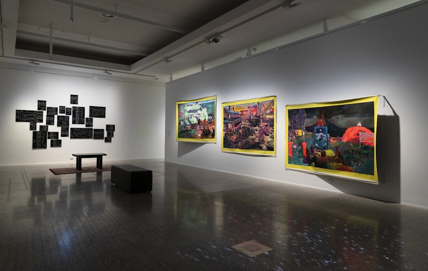 A Tear in the Fabric, exhibition view, 2025, Bathurst Regional Art Gallery.